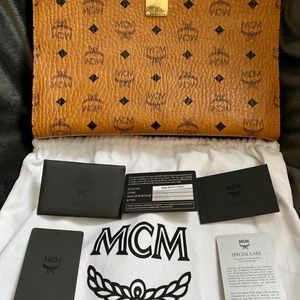 MCM Toiletry Pouch / Clutch 29cm in Visetos Original